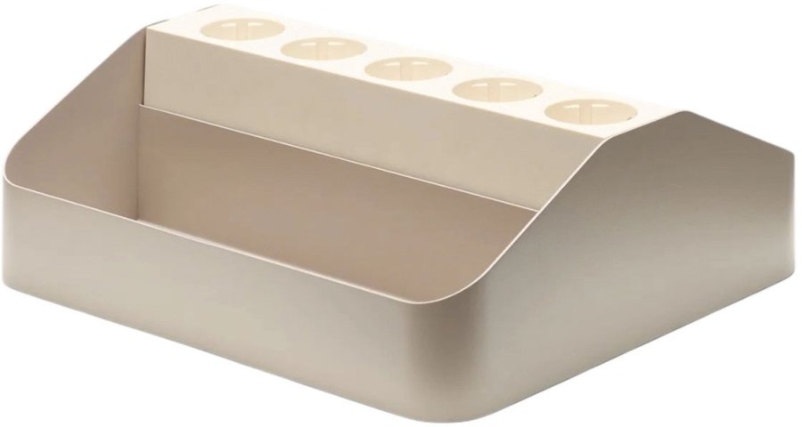 Pedestal Power Tray Double 27,5x25,5 cm, Oat